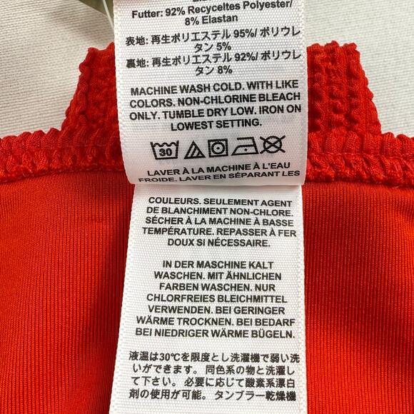 J Crew Women's Ronnie O-Ring Bikini Swim Bottom Small Red Beach - Picture 10 of 12